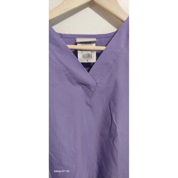 Purple Size Xl Uniform Advantage Scrubs Top Is MBottoms MT Nursing Hospital - Picture 4 of 11